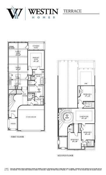 2D floor plan layout of this home in Candela, Richmond, TX (Image 3).