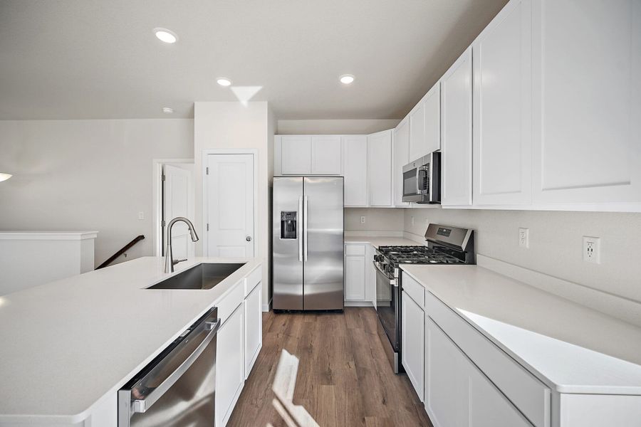 Furnished interior view inside a new home in Aspen Ranch, Fountain (Image 5).