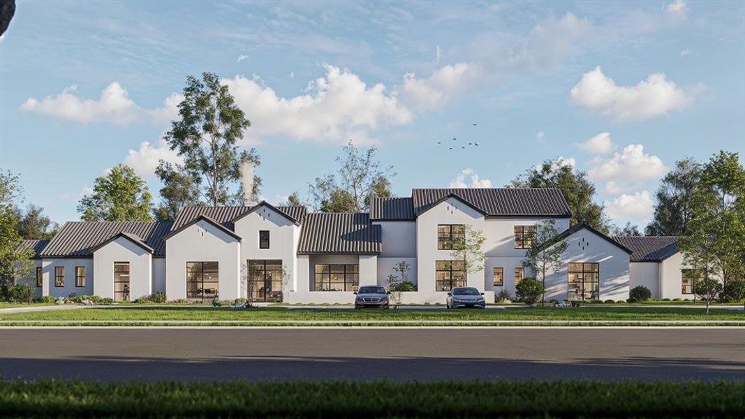 Front exterior of a new home in , Bartonville, TX, highlighting curb appeal (Image 19).