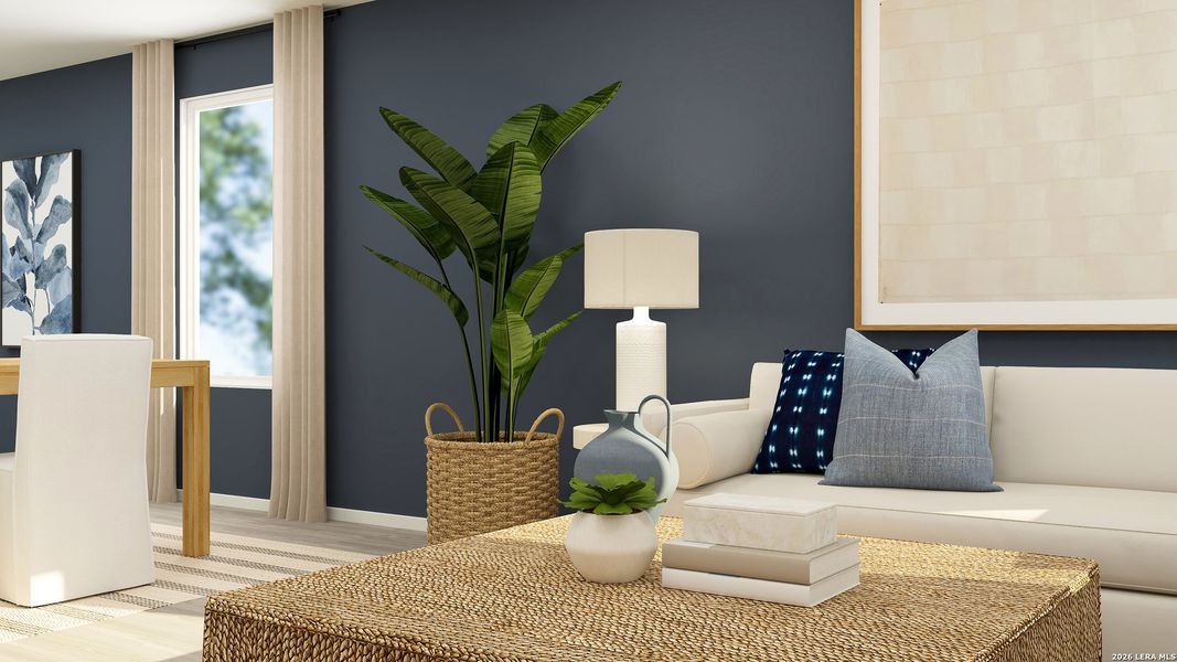 Furnished interior view inside a new home in Tres Laurels, San Antonio (Image 28).