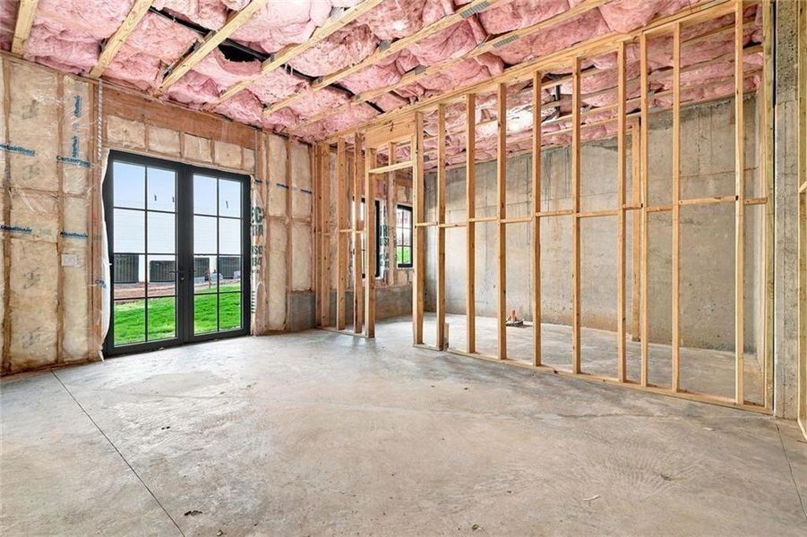 In-progress construction of a new home in , Alpharetta, GA (Image 141).