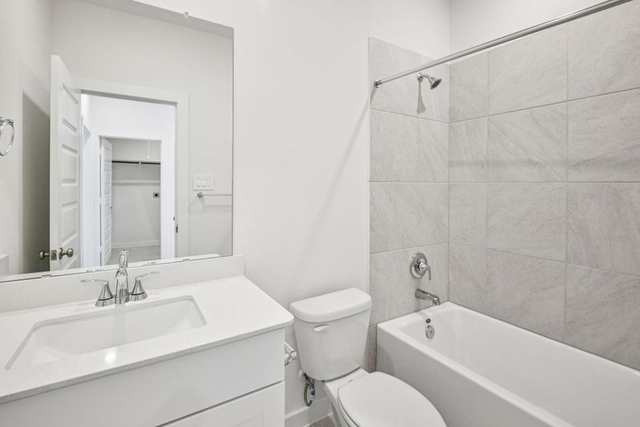 Furnished interior view inside a new home in Spring Brook Village - City Series, Houston (Image 5). Furnished interior view inside a new home in Spring Brook Village - City Series, Houston (Image 5).