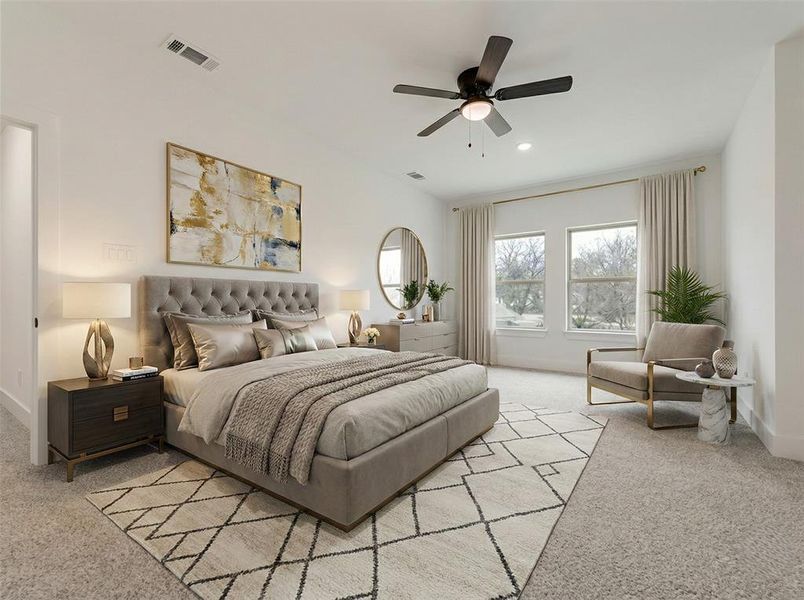 Furnished interior view inside a new home in , Fort Worth (Image 8).