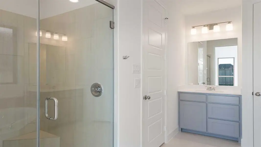 Furnished interior view inside a new home in Devonshire - Reserve 45', Forney (Image 10). Furnished interior view inside a new home in Devonshire - Reserve 45', Forney (Image 10).