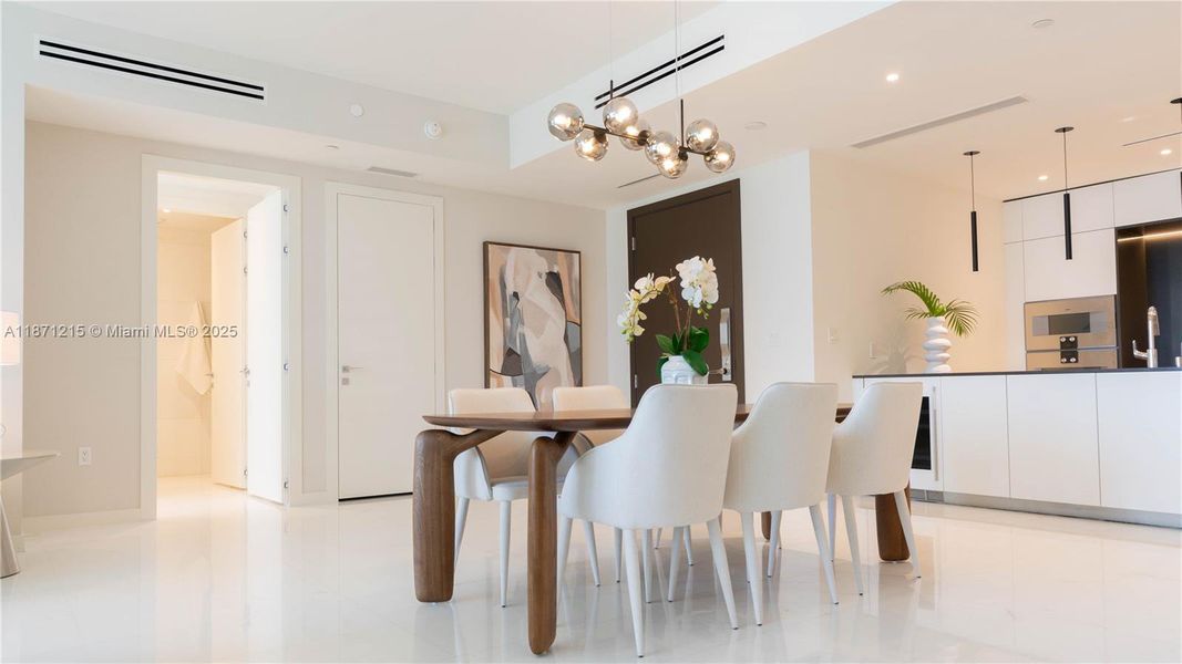 Furnished interior view inside a new home in , Miami (Image 38).