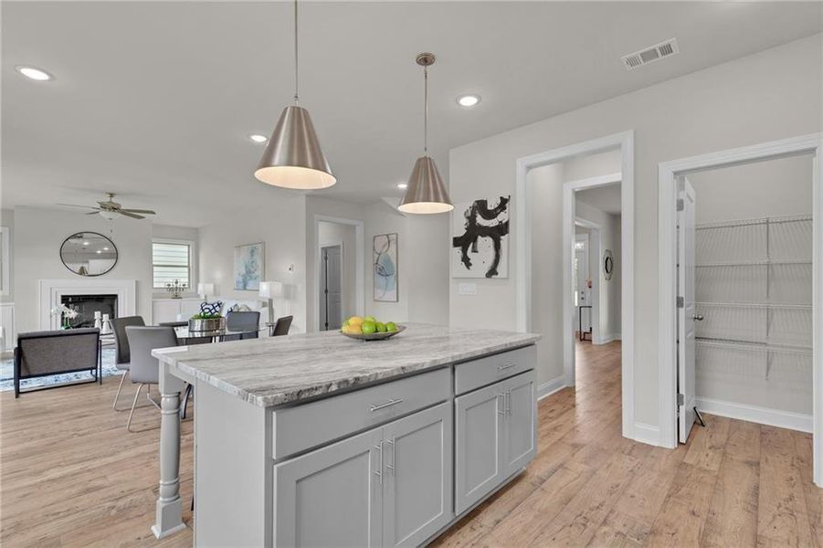 Furnished interior view inside a new home in , Buford (Image 8).