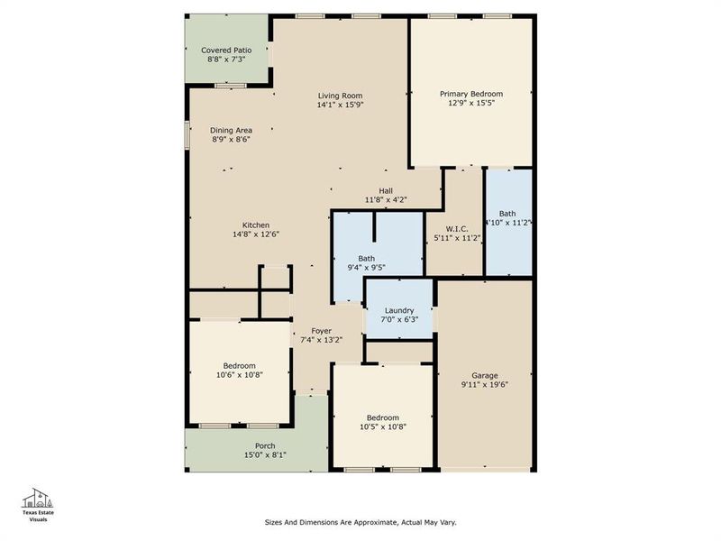 2D floor plan layout of this home in , Granbury, TX (Image 3). 2D floor plan layout of this home in , Granbury, TX (Image 3).