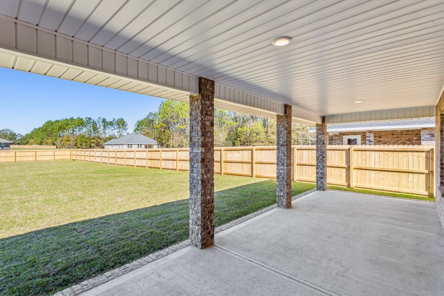 Representative exterior details of a home built from the The Sapphire by Herbst Homes in Prosperity Point, Milton (Image 45).