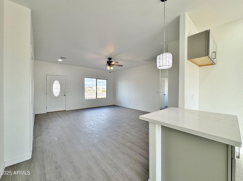 Living room from kitchen Living room from kitchen