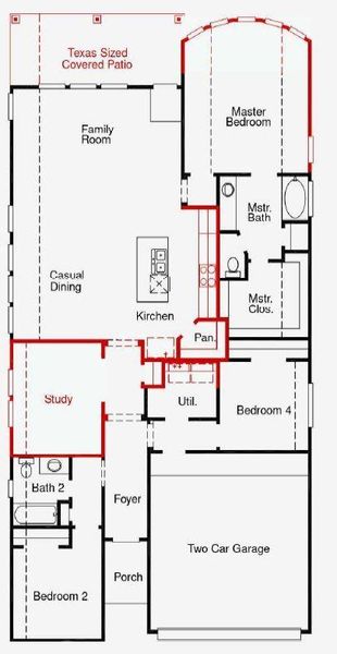 2D floor plan layout of this home in The Highlands, Porter, TX (Image 3). 2D floor plan layout of this home in The Highlands, Porter, TX (Image 3).