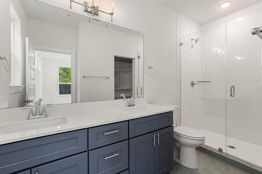 Furnished interior view inside a new home in Koenig Townhomes, Austin (Image 8). Furnished interior view inside a new home in Koenig Townhomes, Austin (Image 8).