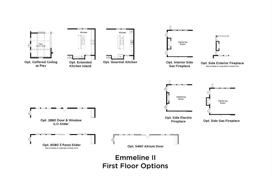 Floorplan of First Floor Options Floorplan of First Floor Options