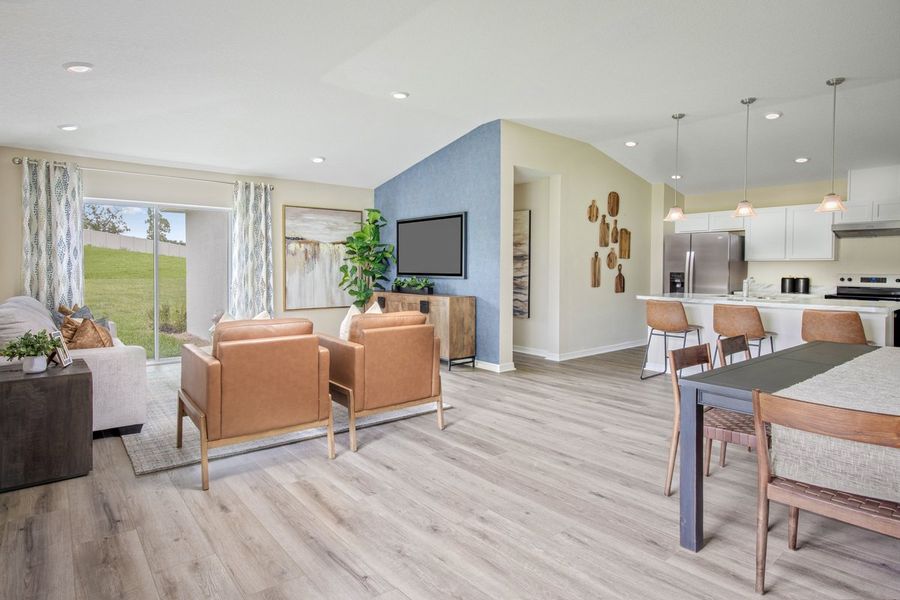 Furnished interior in a model home at Sandal Key I in Weeki Wachee (Image 7). Furnished interior in a model home at Sandal Key I in Weeki Wachee (Image 7).