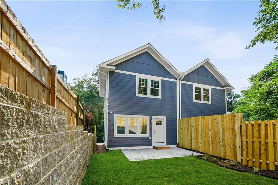 Exterior details and patio area of a home in , Atlanta (Image 20). Exterior details and patio area of a home in , Atlanta (Image 20).