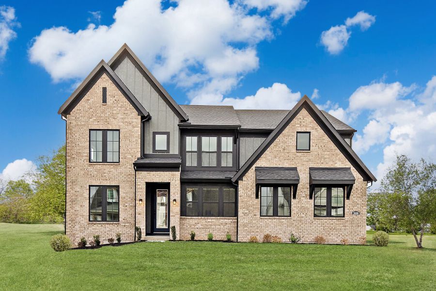 Representative exterior photo of a completed home built from the Mitchell by Fischer Homes in The Estates and Meadows at Floyds Fork, Louisville, KY (Image 2). Representative exterior photo of a completed home built from the Mitchell by Fischer Homes in The Estates and Meadows at Floyds Fork, Louisville, KY (Image 2).