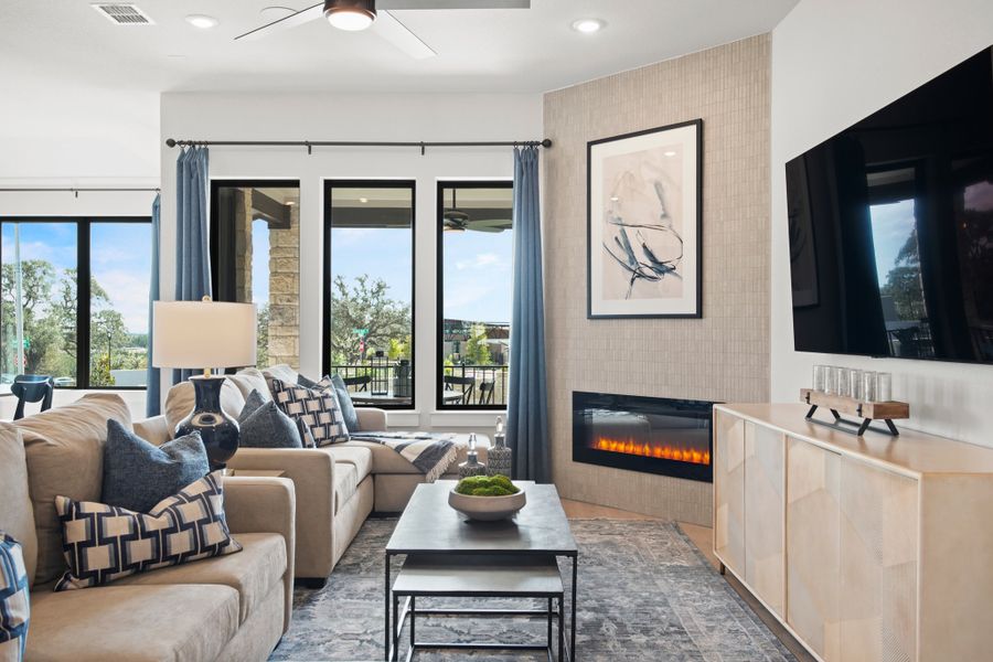 Furnished interior view inside a new home in La Cima 50', San Marcos (Image 24).