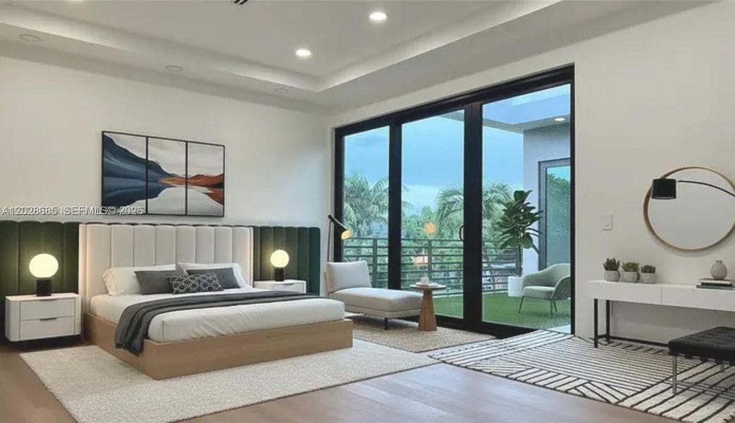 Furnished interior view inside a new home in , Fort Lauderdale (Image 11).