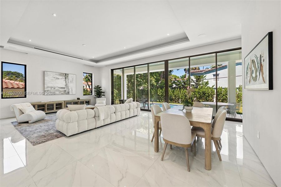 Furnished interior view inside a new home in , Miami Beach (Image 20). Furnished interior view inside a new home in , Miami Beach (Image 20).