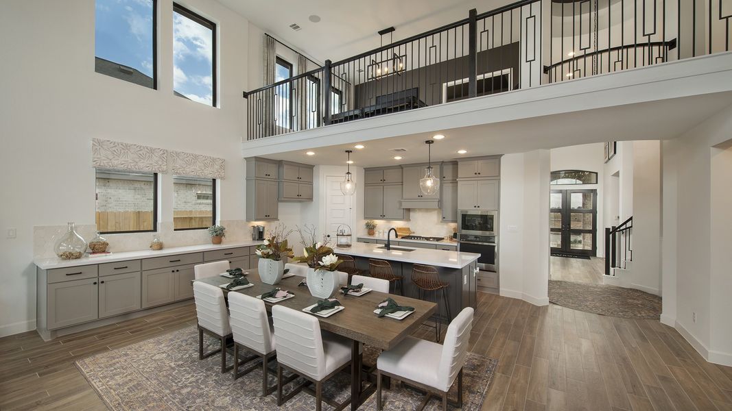 Furnished interior view inside a new home in Cross Creek West 55', Fulshear (Image 4). Furnished interior view inside a new home in Cross Creek West 55', Fulshear (Image 4).