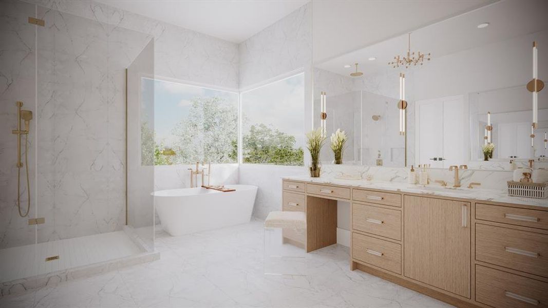 Rendering- Primary Bath