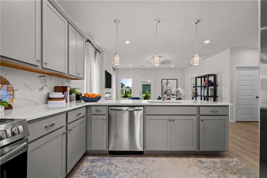 Furnished interior view inside a new home in Capstone Estates, Apison (Image 11).