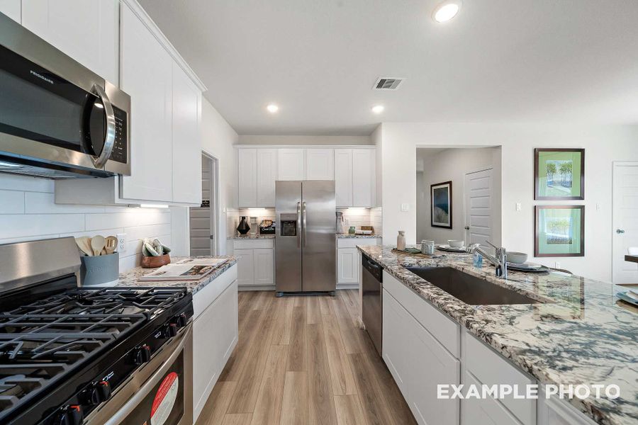 Representative furnished interior of a home built from the The Tierra A by Davidson Homes LLC in Enclave at Newport, Crosby (Image 5).