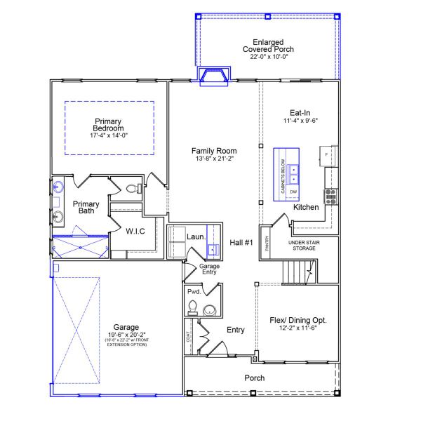 2D floor plan layout of this home in Bens Crossing, Woodruff, SC (Image 2).