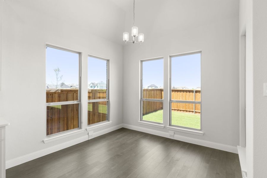 Representative unfurnished interior of a home built from the Jordan by Windsor Homes in Nelson Lake Estates, Rockwall (Image 24).