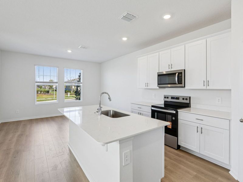 Furnished interior view inside a new home in The Meadow at Crossprairie Bungalows, St. Cloud (Image 4). Furnished interior view inside a new home in The Meadow at Crossprairie Bungalows, St. Cloud (Image 4).