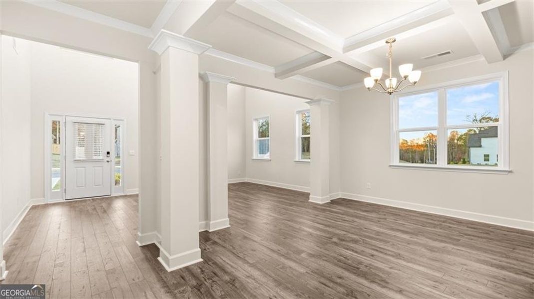 Spacious, unfurnished interior of a new home in Heritage Pointe, Senoia (Image 16). Spacious, unfurnished interior of a new home in Heritage Pointe, Senoia (Image 16).