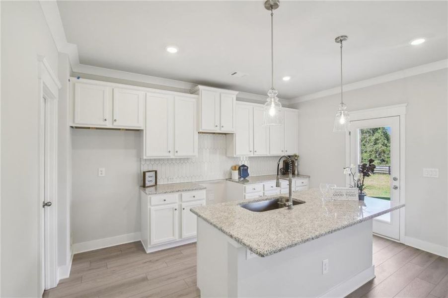 Furnished interior view inside a new home in Ponderosa Farms Estates, Gainesville (Image 7).