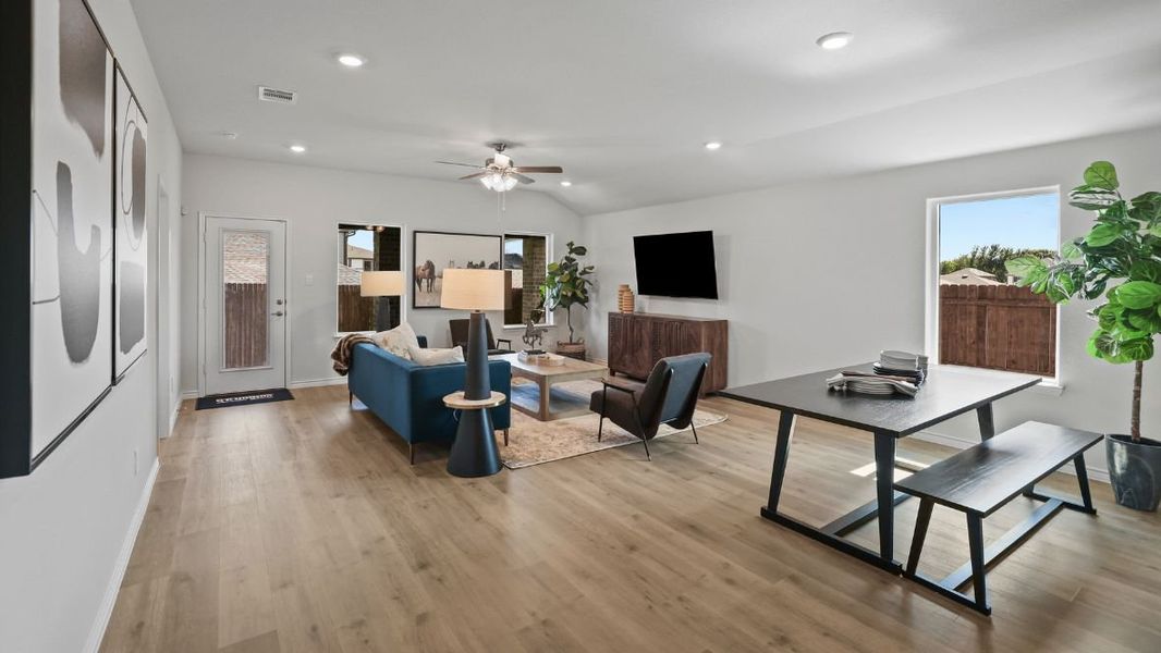 Furnished interior view inside a new home in Prairie Oaks, Oak Point (Image 13).