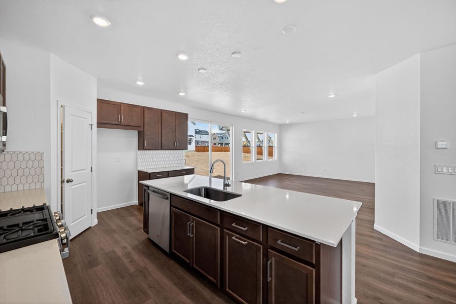 Furnished interior view inside a new home in Sky Ranch, Aurora (Image 4).