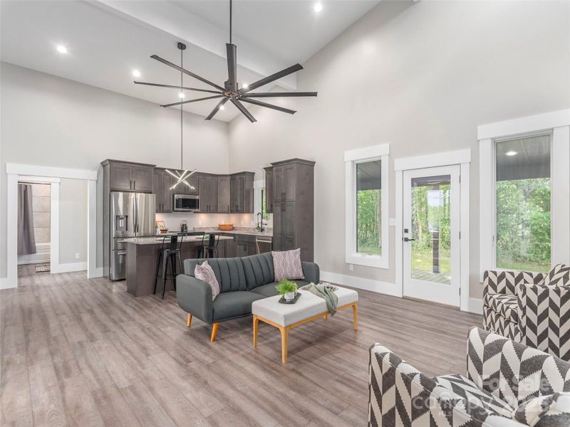 Furnished interior view inside a new home in , Asheville (Image 13). Furnished interior view inside a new home in , Asheville (Image 13).