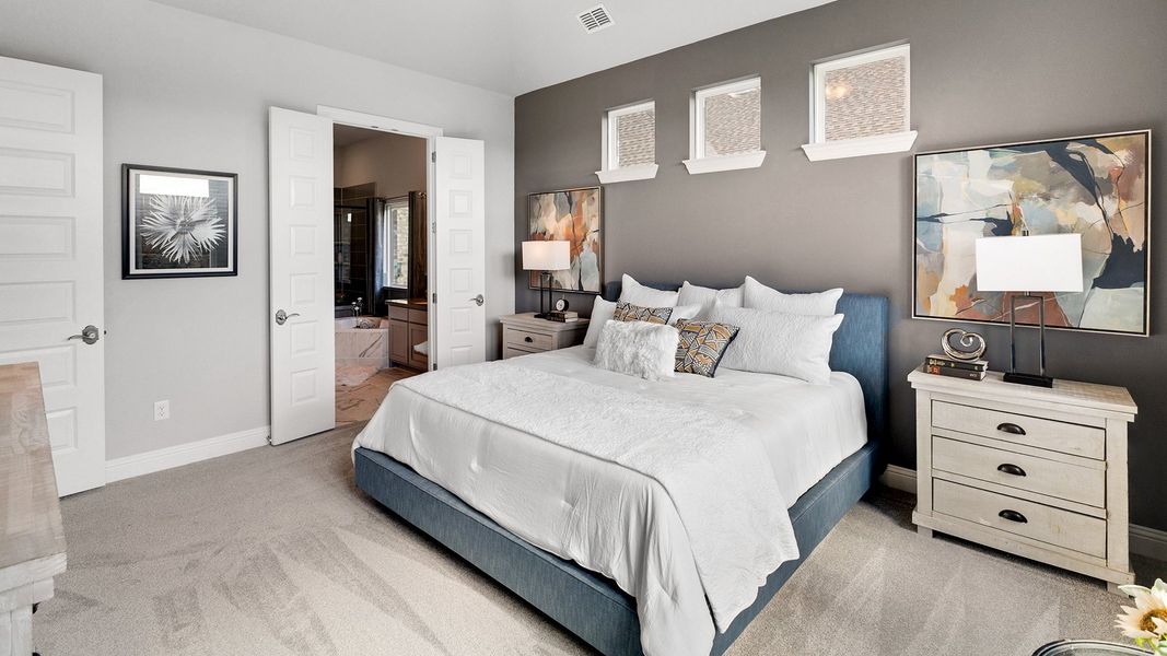 Representative furnished interior of a home built from the Magnolia by Brightland Homes in The Oaks, Red Oak (Image 16).
