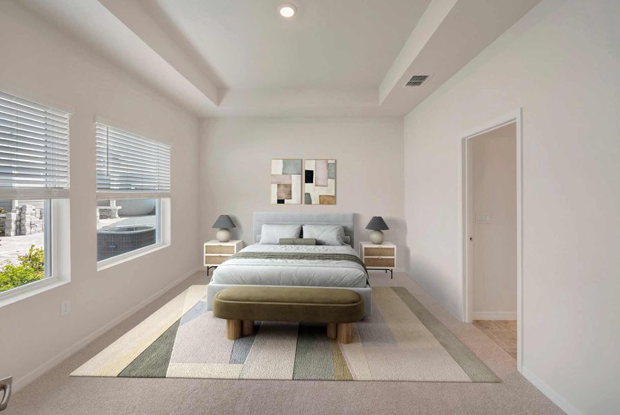 Representative furnished interior of a home built from the The Briarbrook by David Weekley Homes in Waterset Bungalow Series, Apollo Beach (Image 4).