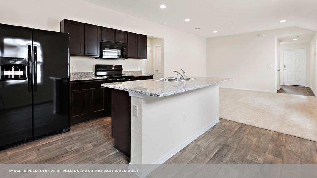 Furnished interior view inside a new home in Carillon, Manor (Image 5).