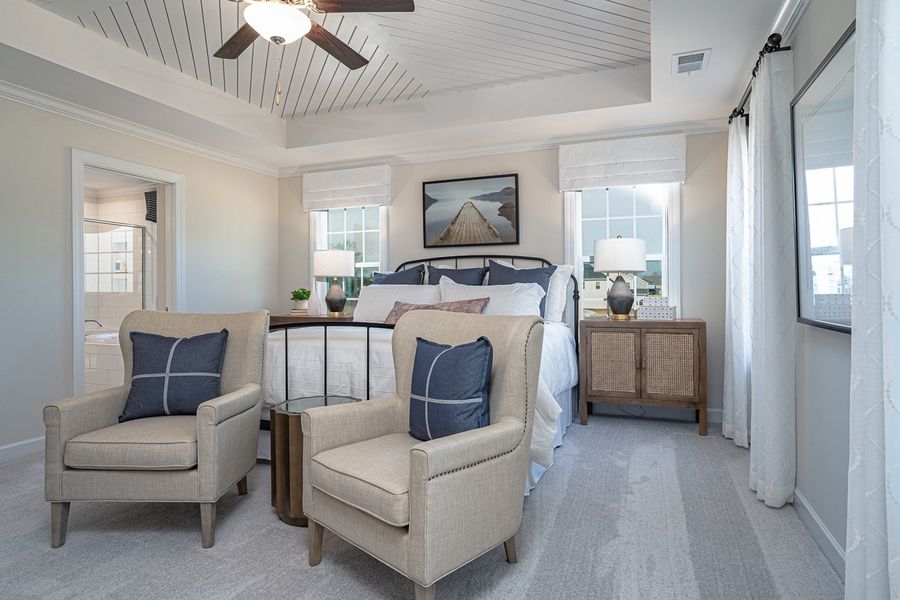 Representative furnished interior of a home built from the Palmer - Vanguard Collection by Mungo Homes in Georgias Landing, Raleigh (Image 40).