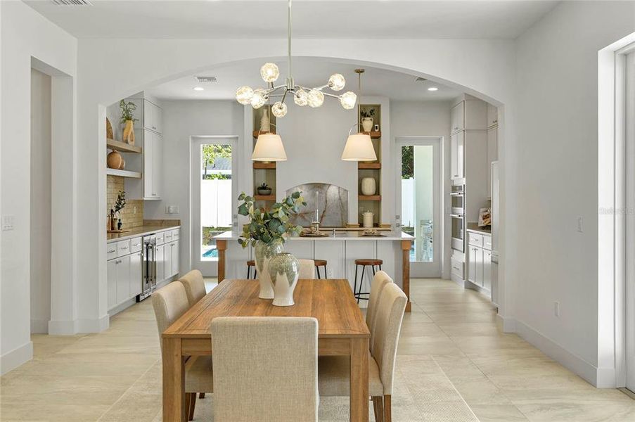 Furnished interior view inside a new home in , Winter Park (Image 49).