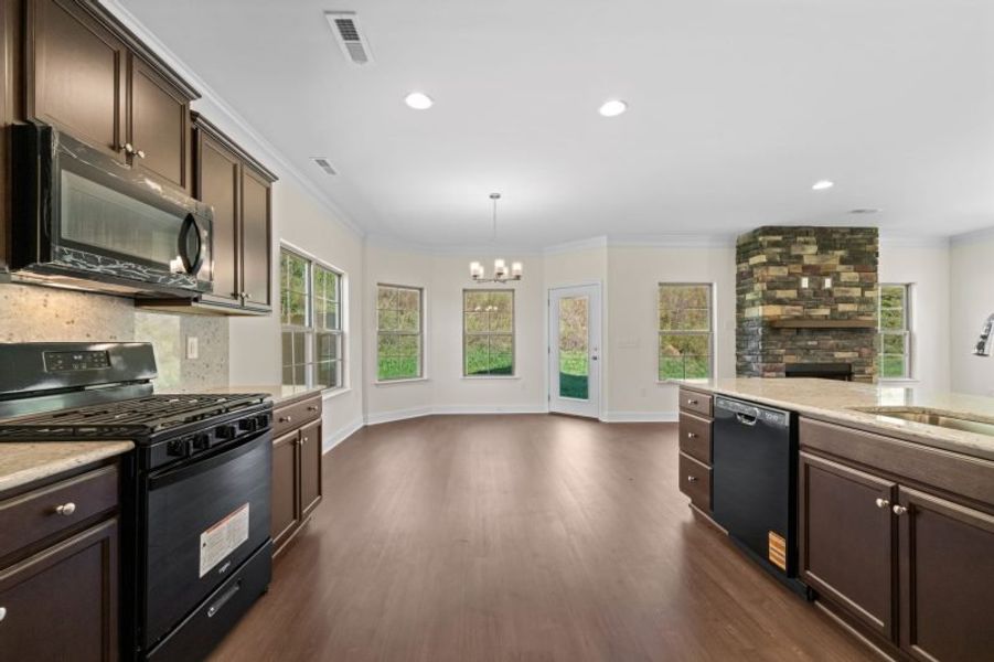 Furnished interior view inside a new home in Miller's Reserve, Winston-Salem (Image 12).