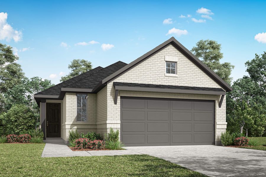 Representative exterior photo of a completed home built from the Abeline by Tri Pointe Homes in The Meadows, Denton, TX (Image 21).