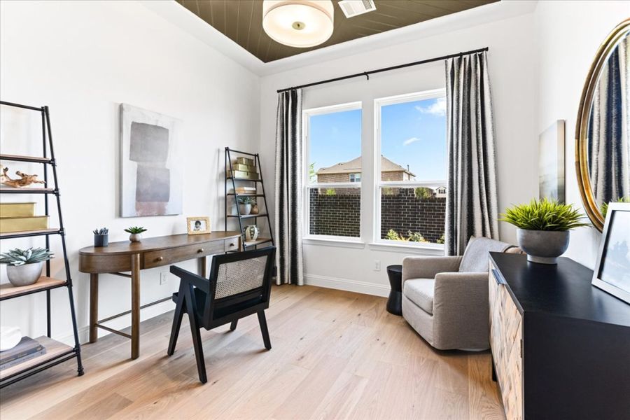Furnished interior view inside a new home in La Terra at Uptown Celina, Celina (Image 14).