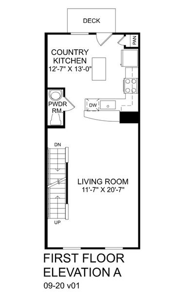 2D floor plan layout for the Spencer by Ryan Homes in Robin Creek, Charlotte, NC (Image 2).