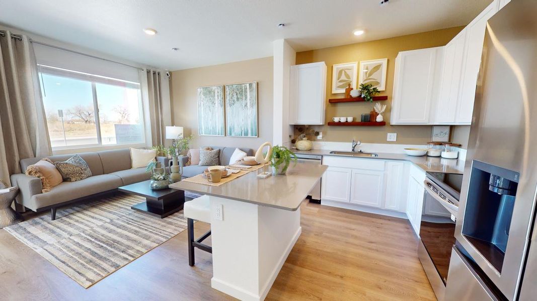 Representative furnished interior of a home built from the Westcliffe by Baessler Homes in Conestoga, Ault (Image 5).