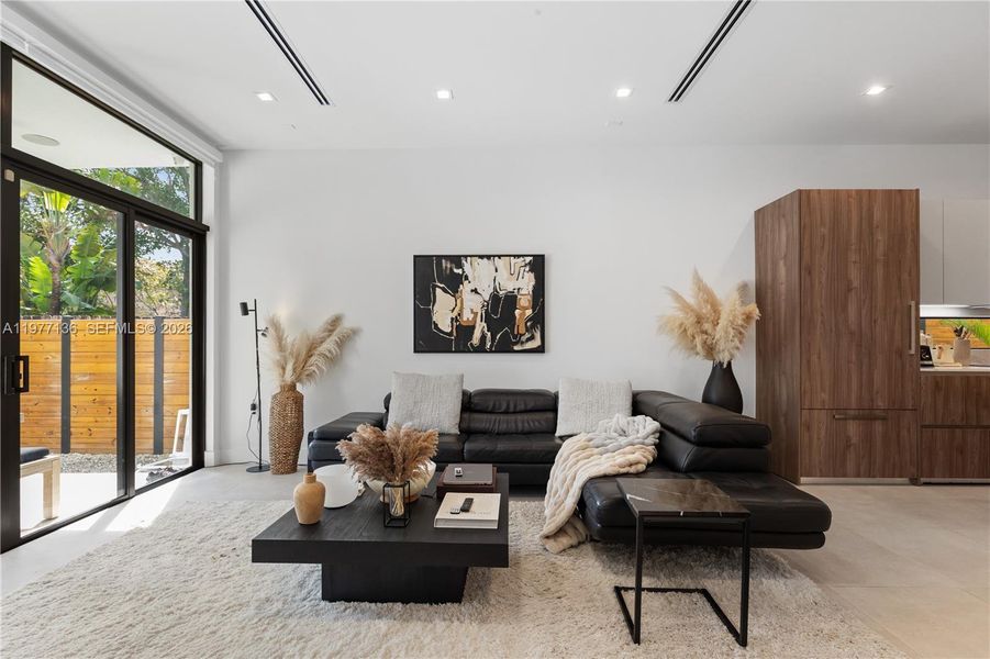 Furnished interior view inside a new home in , Miami (Image 46).