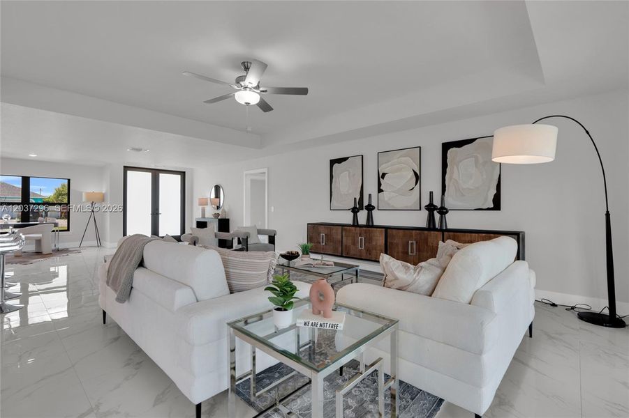 Furnished interior view inside a new home in , Lehigh Acres (Image 9). Furnished interior view inside a new home in , Lehigh Acres (Image 9).