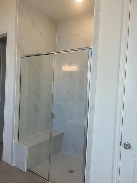 Walk-in shower in Primary Bath