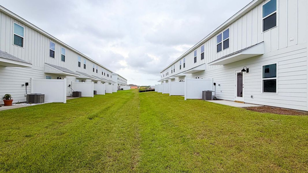 Exterior details and patio area of a home in Salt Creek Townhomes at Mexico Beach, Mexico Beach (Image 18). Exterior details and patio area of a home in Salt Creek Townhomes at Mexico Beach, Mexico Beach (Image 18).