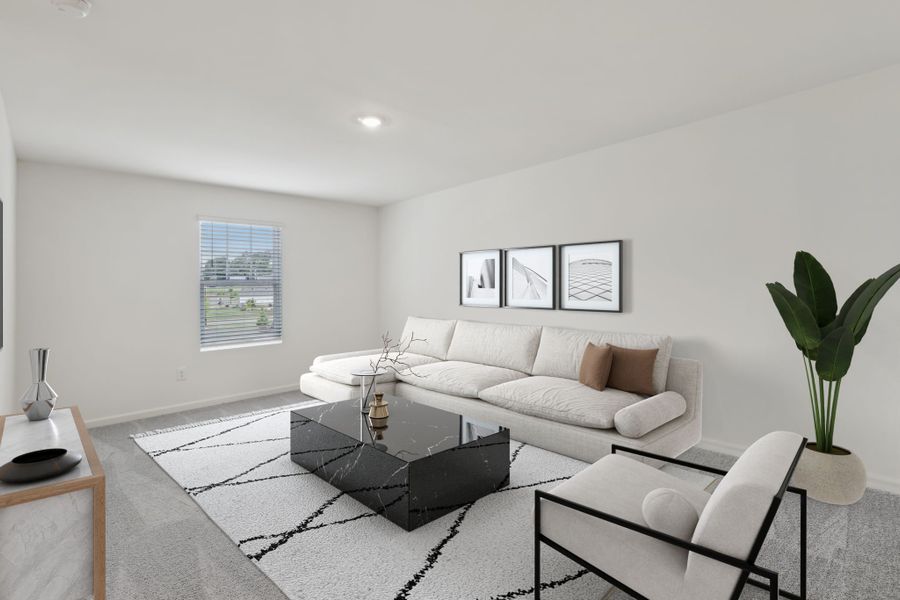 Representative furnished interior of a home built from the Neptune by Starlight Homes in Castlewood South, Taylor (Image 5). Representative furnished interior of a home built from the Neptune by Starlight Homes in Castlewood South, Taylor (Image 5).