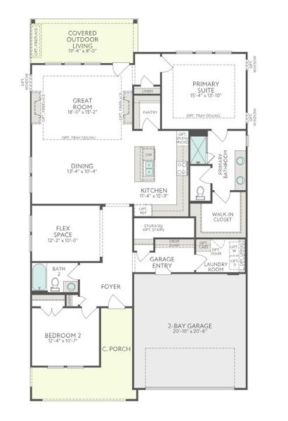 Image 30 representing the Cypress Cove by Tri Pointe Homes in The Pines Collection at Serenity, Fuquay Varina, NC.